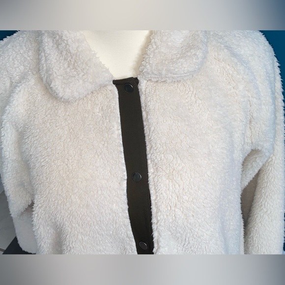 EVRI Button Front Sherpa Bomber Jacket 3X - Picture 3 of 13